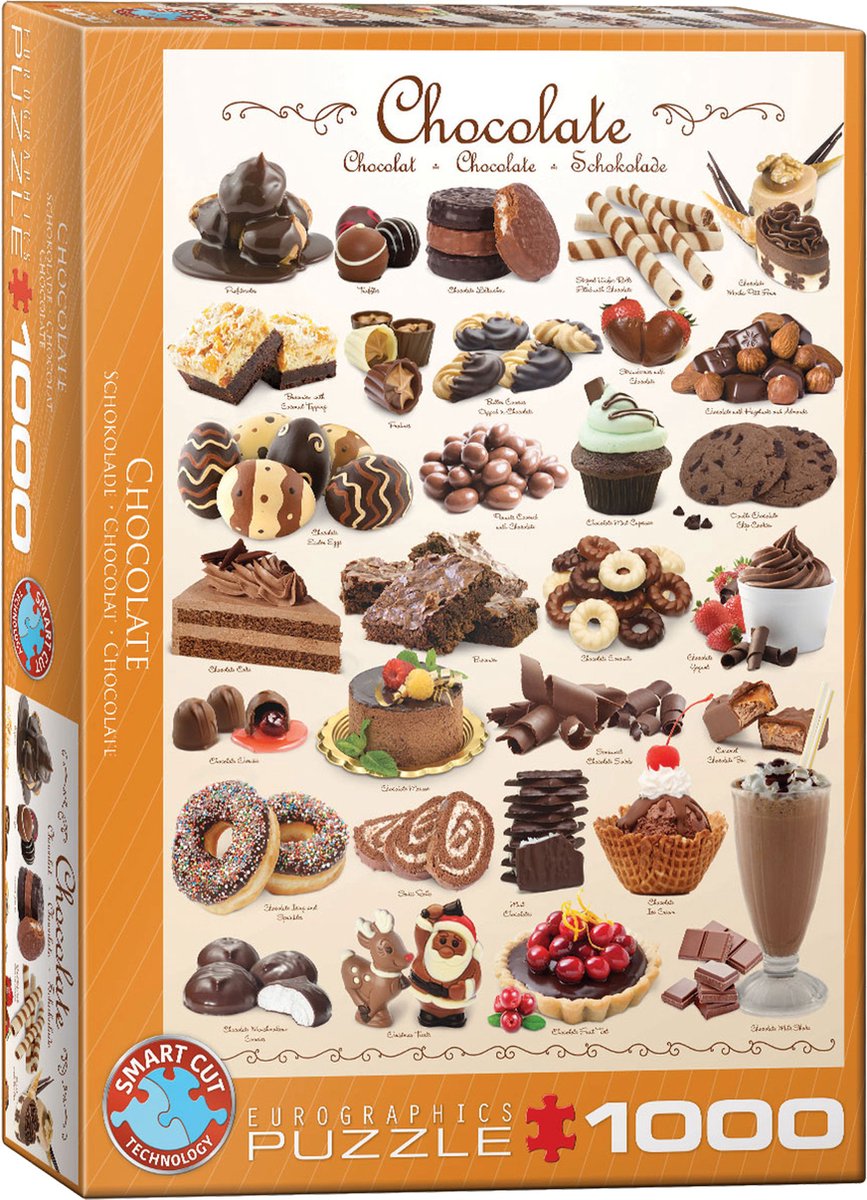 Eurographics puzzel Chocolate - 1000 stukjes