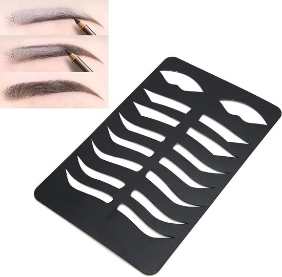 Eyebrow Template 7 Shapes - HTML Content for Eyebrows and Lips . | bol image.