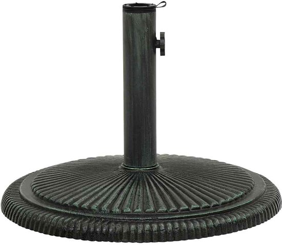 VidaXL parasolvoet rond 9kg 40cm gietijzer zwart en bronskleurig