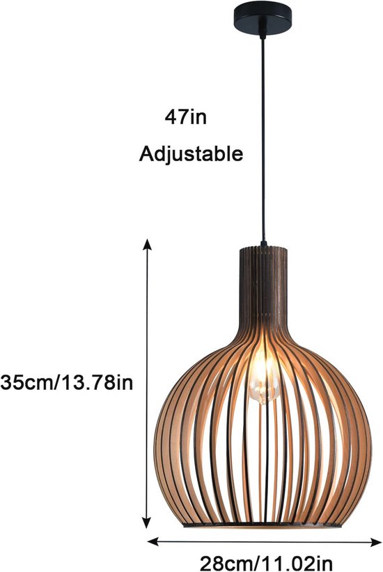 Industriële kroonluchter van 100 cm - Retro henneptouw - Doe-het-zelf hanglamp voor