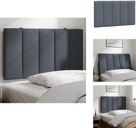 vidaXL Hoofdbordkussen Viana 140 cm kunstleer bruin