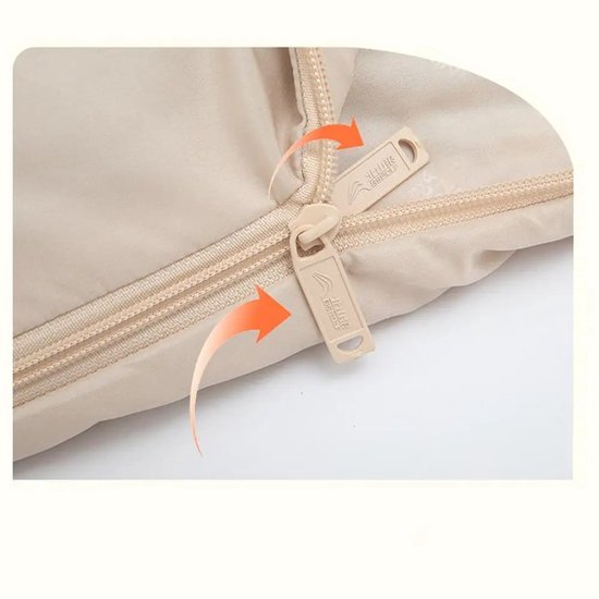 Stemily Slaapzak - Lichtgewicht & Compact - Drieseizoenslaapzak - Katoen + Polyesterdoek - 190x85cm - Incl. Compressiezak van Stemily — afbeelding 2