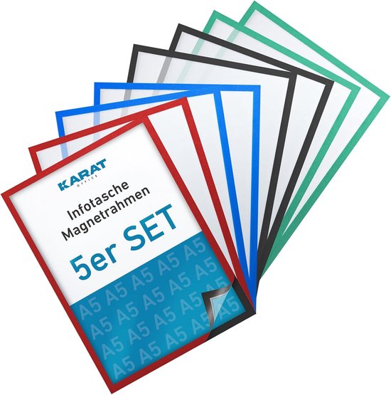 Magneetlijst A3 Info-lijst, 6 stuks, zelfklevend fotolijst, magnetische