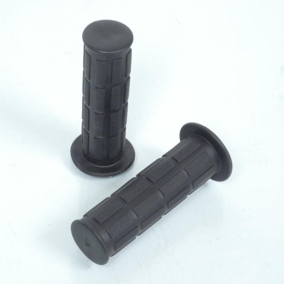 Paire de poignée noir type Domino pour mobylette cyclomoteur mob cyclo Neuf