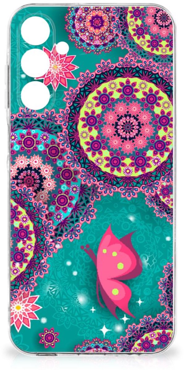 Samsung Galaxy A16 Hoesje maken Cirkels en Vlinders