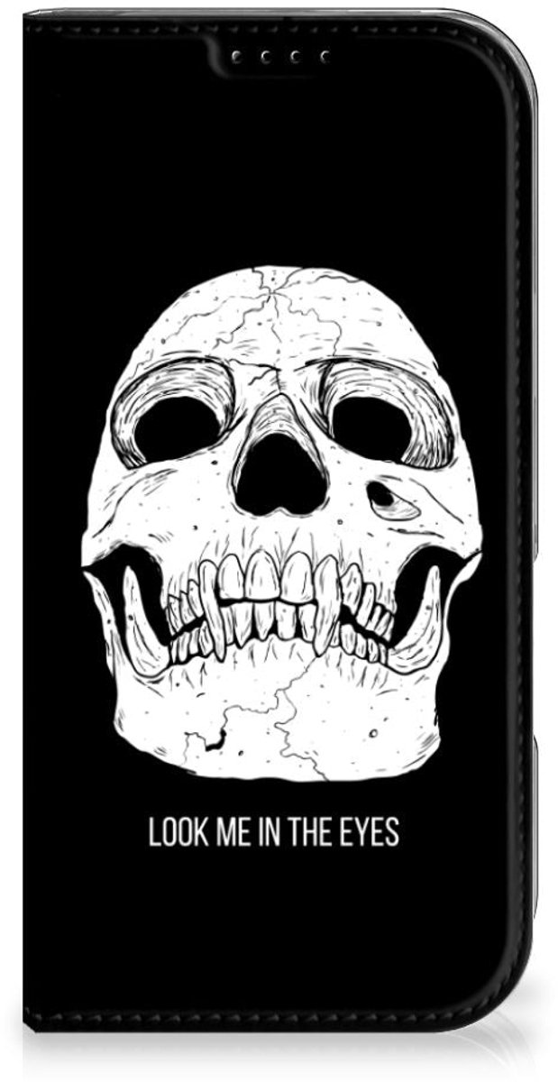 Mobiel BookCase iPhone 16 Pro Skull Eyes
