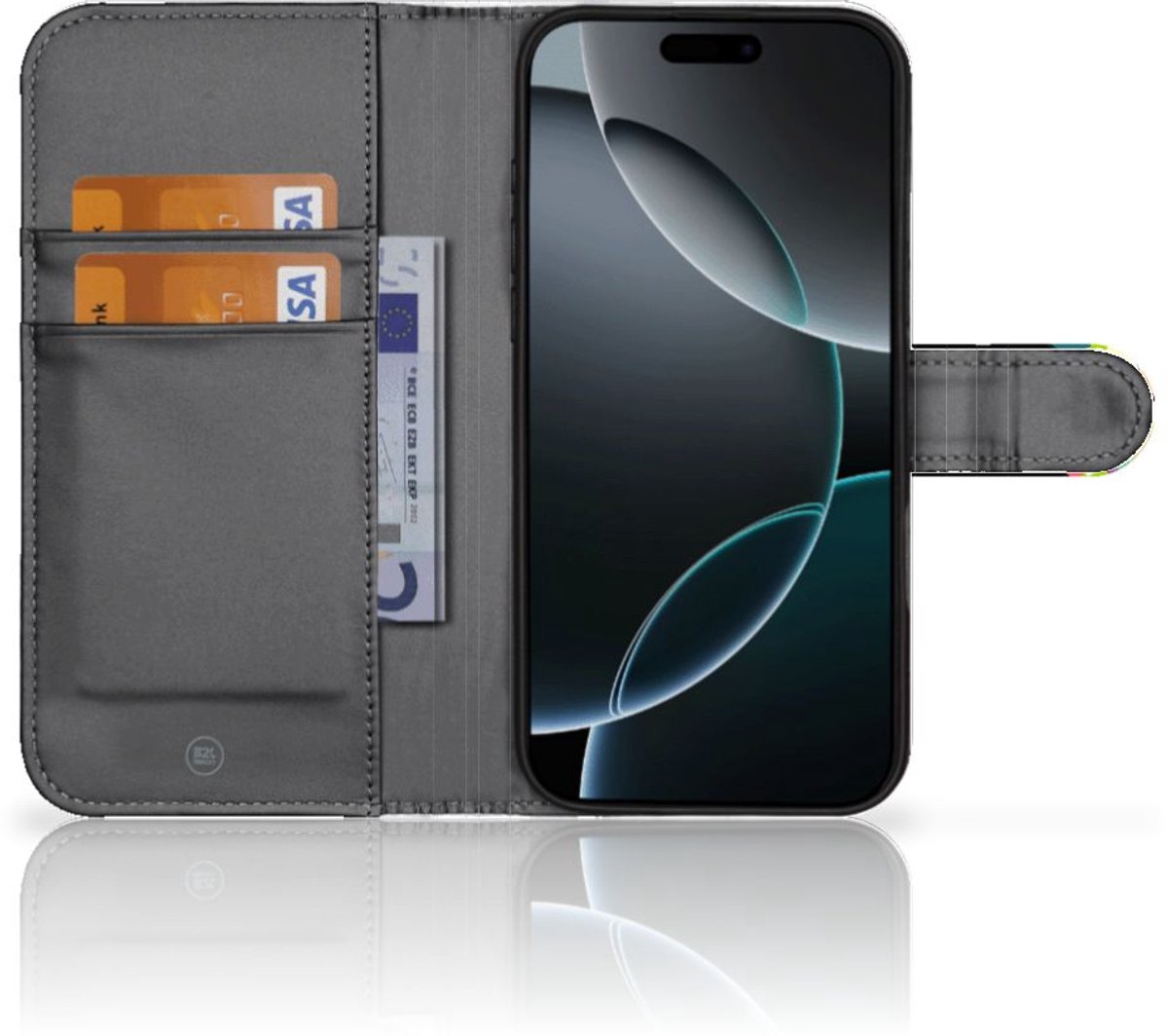 iPhone 16 Pro Max Telefoonhoesje met Pasjes Tijger