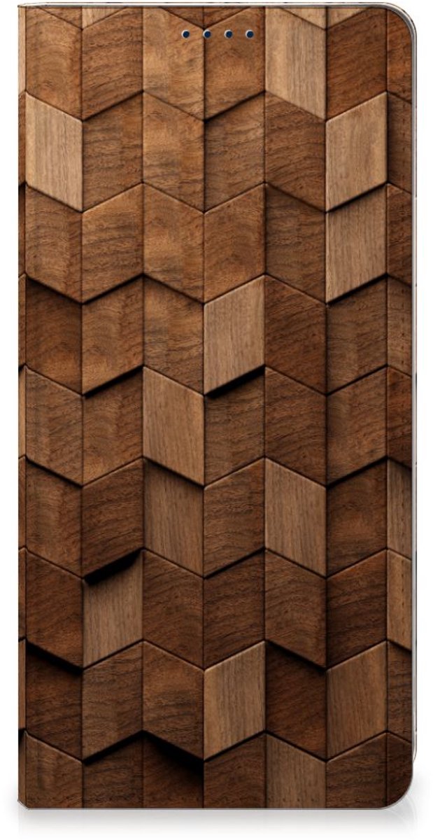 Book Wallet Case voor OnePlus Nord 4 Wooden Cubes