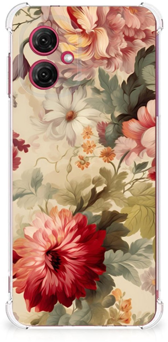 Case voor Motorola Moto G55 Bloemen