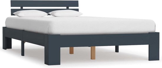 The Living Store Cadre de lit Bois de pin Massief - 213 x 145 x 66 cm - Convient pour matelas 140 x 200 cm