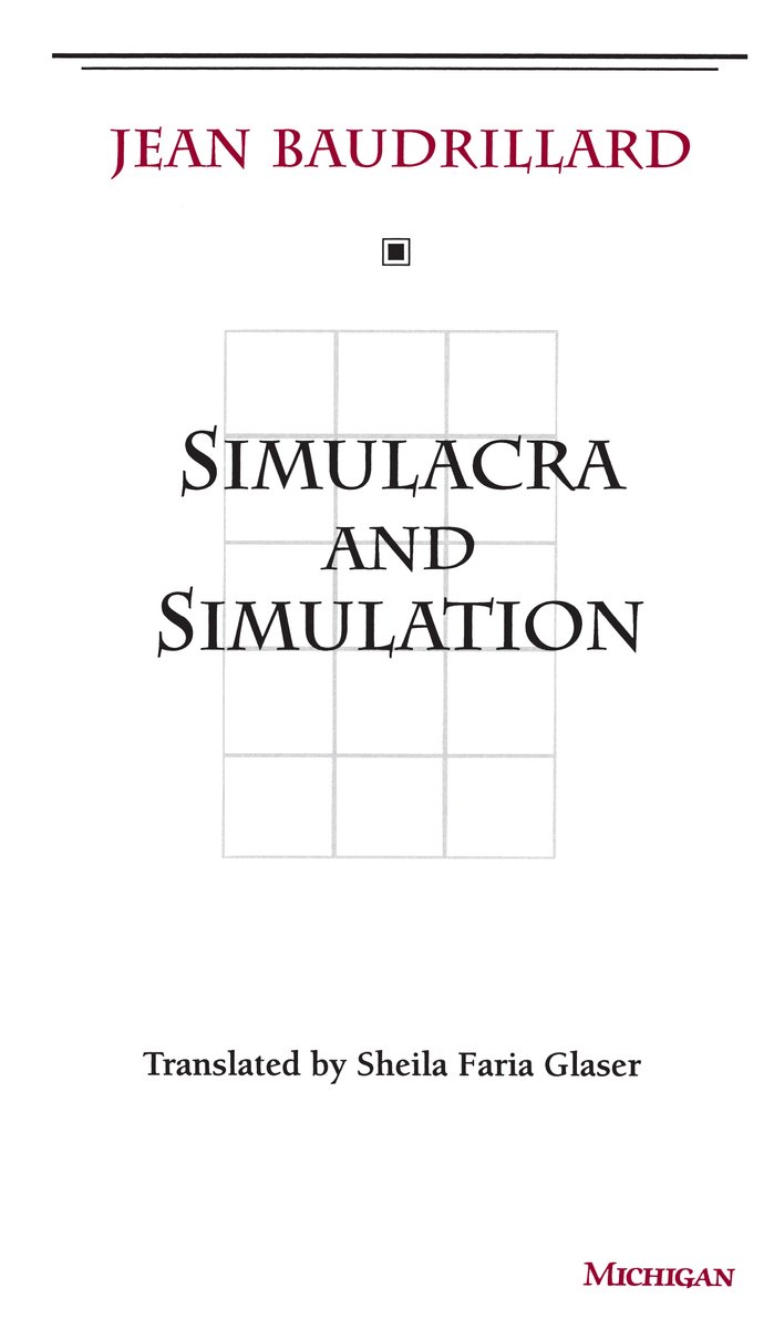 Omslag van Simulacra & Simulation