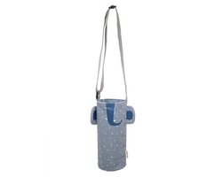 Trixie Drinkfleshouder - Mrs. Elephant - Thermische Fleshouder - Voor 350 & 500 ML Drinkfles - Blauw - Olifant