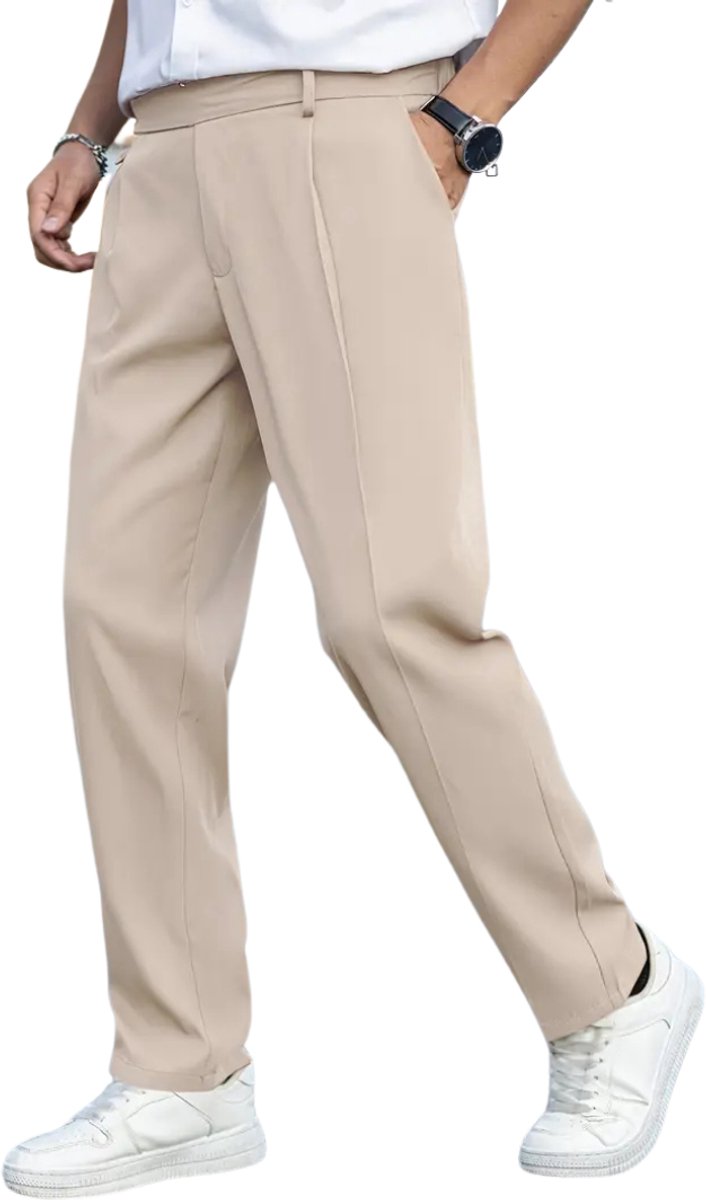 Nivard Golfbroek Heren - Golfkleding - Golfen - Golf Accessoires - Nette Pantalon - Abrikoos XXS - Maat 42 van Nivard — afbeelding 3