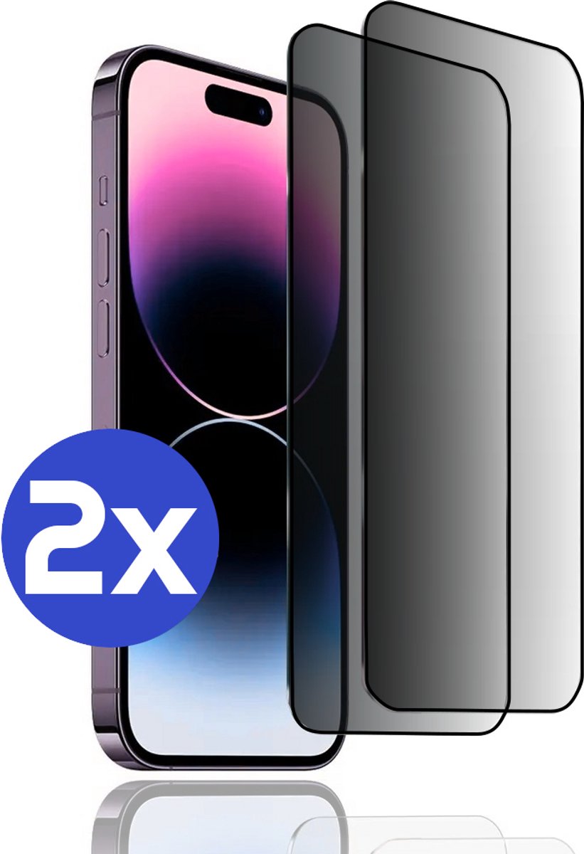 ArmorDrop Privacy Screenprotector Geschikt Voor iPhone 14 Pro - Gehard Glas - 2 Stuks