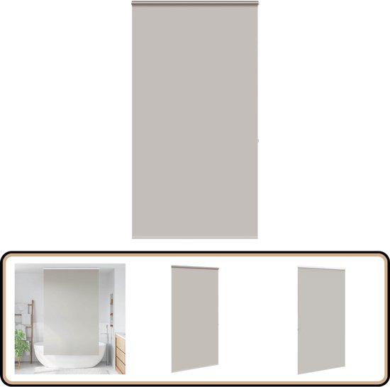 Doucherolgordijn met cassette 60×240 cm stofbreedte 56 cm | Design Decor Outlet