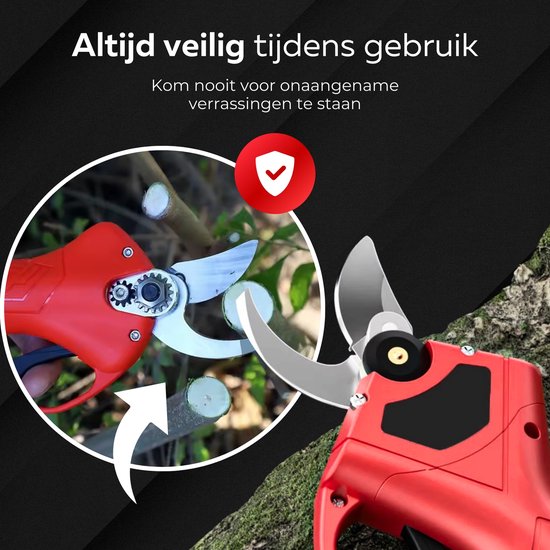 COCHO® Elektrische Snoeischaar - Snoeizaag met 2X Accu - Heggenschaar van COCHO® — afbeelding 3