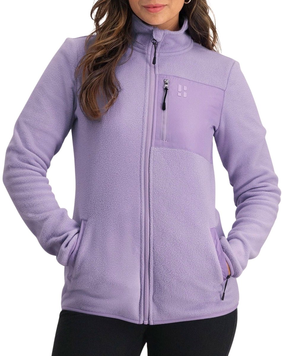 Poederbaas Four Seasons Fleece Vest - Dames - Lila - Maat S