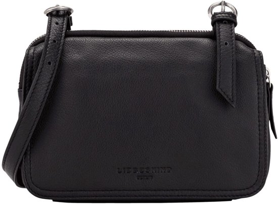 LIEBESKIND BERLIN Cuir Sac à épaule bandoulière Sac de soirée Harris Mareike Crossbody Bag Black Noir