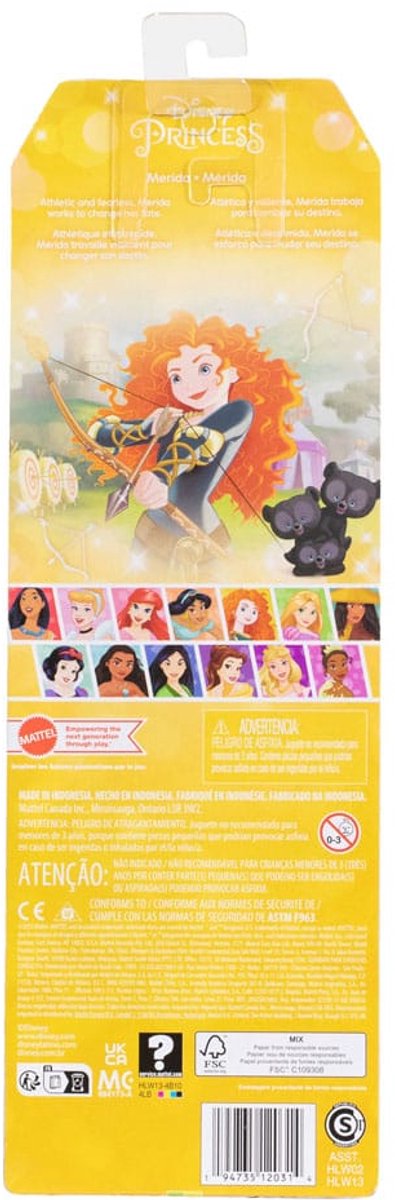 Disney Princess - Prinsessen pop - Prinses Merida uit Brave — afbeelding 8
