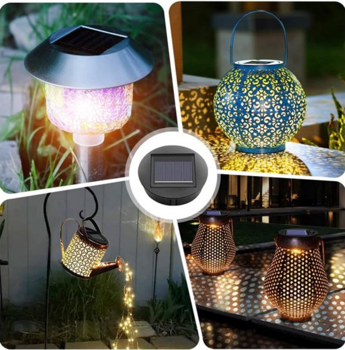 2 Stück LED Solarstrahler Solarlampen garten Solar Gartenleuchte IP65 Weiß