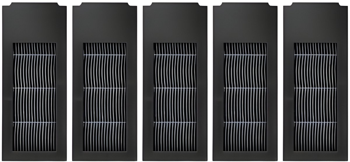 5 stuks Vervanging HEPA-filter geschikt voor ECOVACS DEEBOT X2 Omni/X2 Pro/X2 Robotic Stofzuiger, HEPA-filters Accessoire Kit 5 Stuks