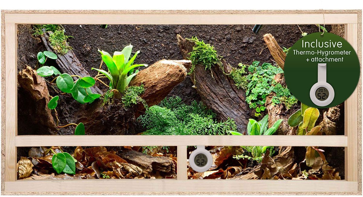 REPITERRA® Terrarium reptielen & amfibieën zijventilatie 60x30x30 cm