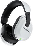Witte Turtle Beach Stealth 600 gaming headset met zwarte hoofdband, oorkussens en microfoonarm.