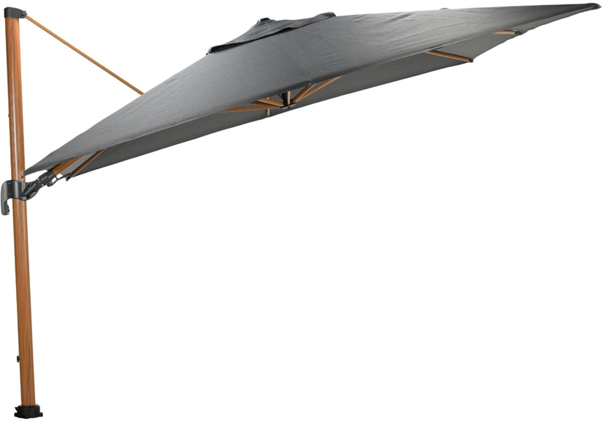 Garden Impressions Hawaii Big Pole II zweefparasol 350x350 teak/royal anthracite – foto 7