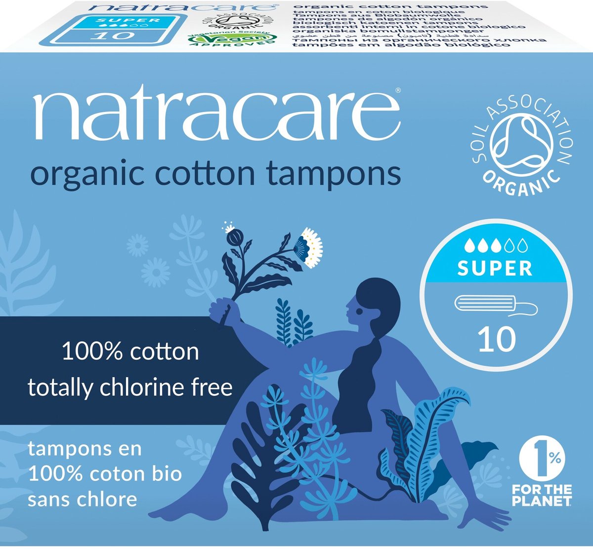 Natracare Tampons Katoen Super - 10 stuks