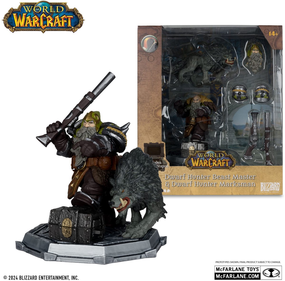 World of Warcraft Action Figures Dwarf Hunter 15 cm - Blizzard - McFarlane Toys