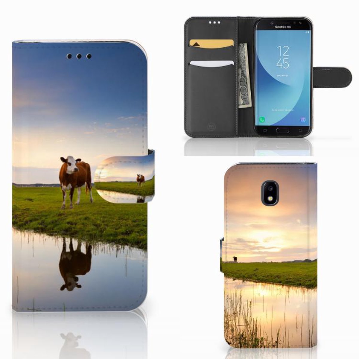 Samsung Galaxy A30 Telefoonhoesje met Pasjes Koe