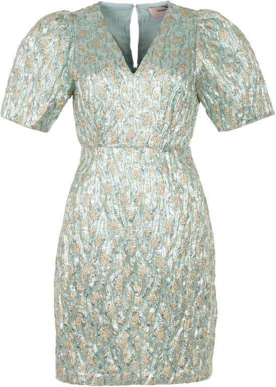 Robe Freebird Daantje F Wv Jacq Beauty 25 1 1682 Vert Mer Femme Taille - L