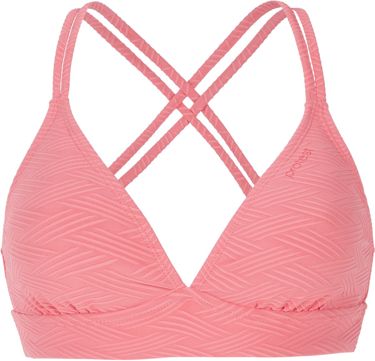 Protest Mixsupera 25 – Triangel bikini top Dames – Kruisbanden – Uitneembare vulling – Mix & Match Roze