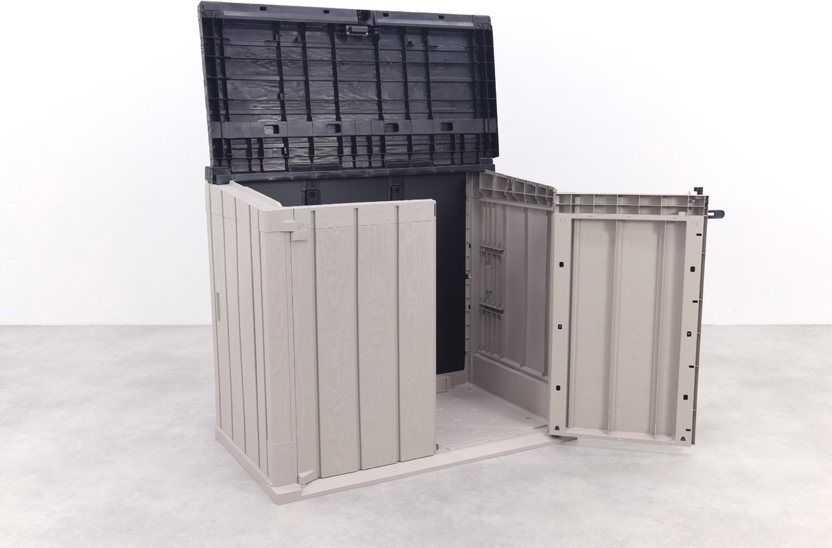 Toomax Stora way opbergbox 842 liter - taupe donker grijs