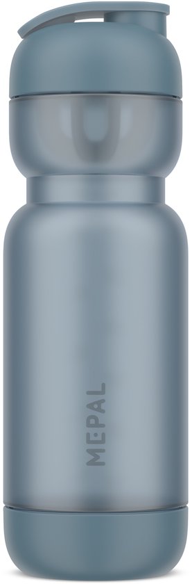 Foto: Mepal shakebeker sport 800 ml shake en drink inclusief mixer maatverdeling eenvoudig schoon te maken drinkflessen frost blue