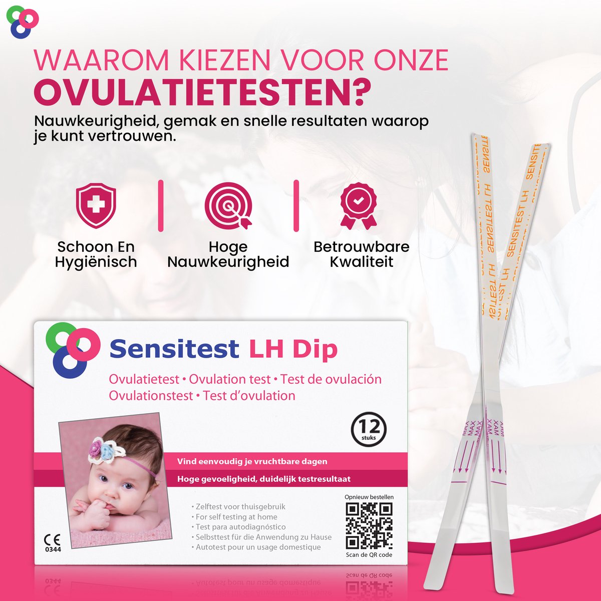 Sensitest Ovulatietest Dipstick – 36 stuks – Gevoelige ovulatietesten – Vind eenvoudig je vruchtbare dagen & vergroot je kans op zwangerschap – Inclusief ovulatiekalender & handleiding – foto 7