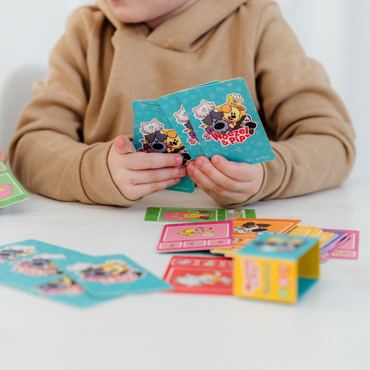 Woezel & Pip kwartet - educatief spel cadeautip - 32 kaarten, 8 kwartetten - vanaf 3 jaar - Bambolino Toys — afbeelding 12