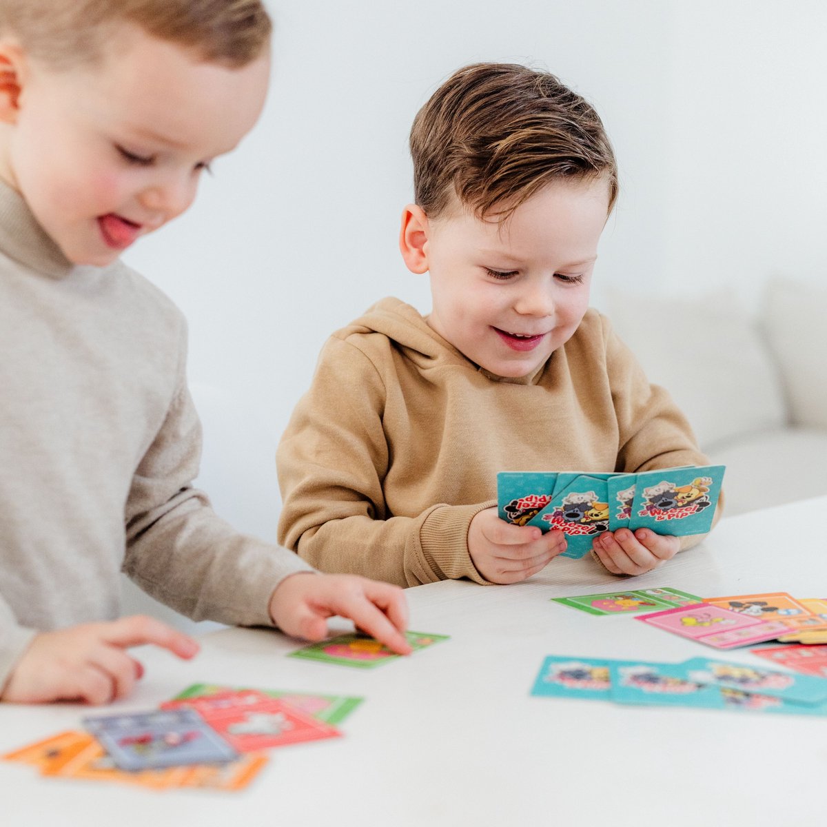 Woezel & Pip kwartet - educatief spel cadeautip - 32 kaarten, 8 kwartetten - vanaf 3 jaar - Bambolino Toys — afbeelding 5