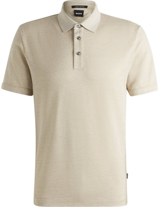 BOSS Black Polo korte mouw Beige H-Press 28 10271433 01 50537501/275