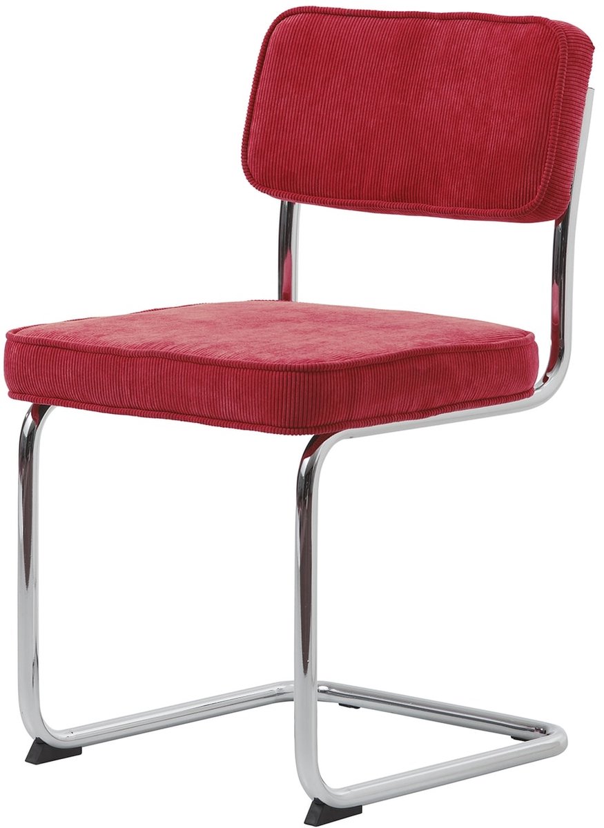Eetkamerstoel Rupert Rood Fabric - Giga Living - Set van 4