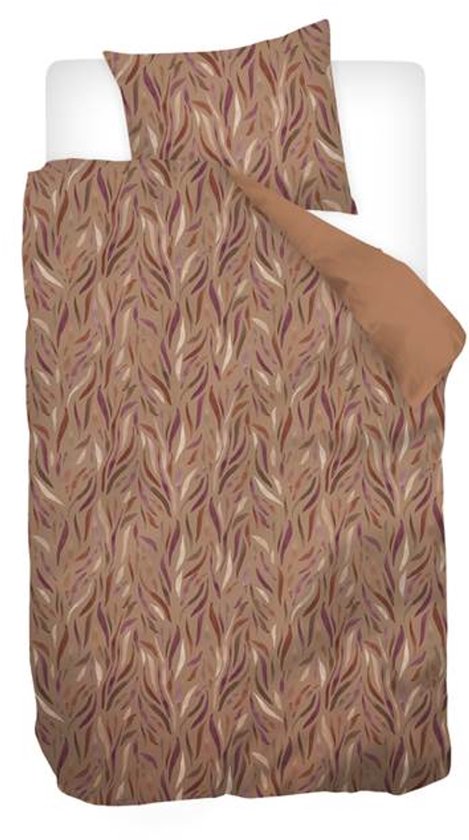 Snoozing Luas Dekbedovertrek - Eenpersoons - 140x200/220 cm - Bruin