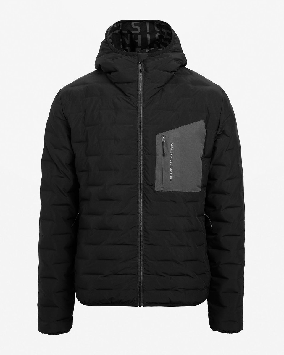 The Mountain Studio Reversible Light Hood Jacket Onyx Zwart