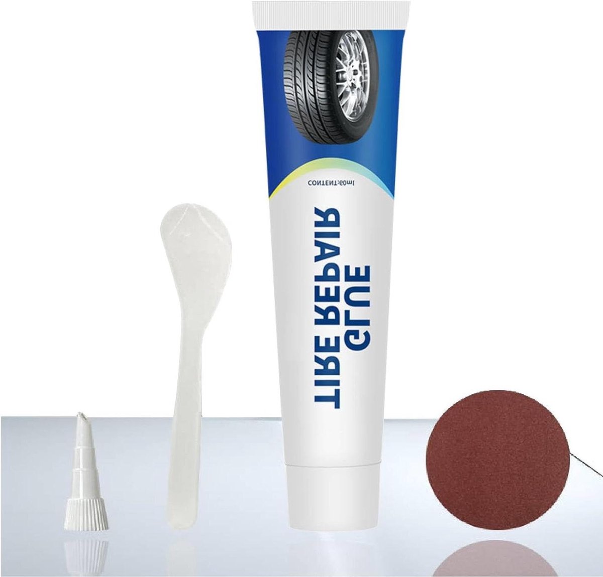 Alleslijm voor reparatie bandenreparatielijm zelfklevende bandenlijm 60 ml - Velgen reparatieset bandenafdichtmiddel voor auto - Instant lijm voor voertuigen