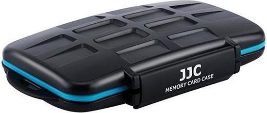 Foto: Jjc mc nsmsd16 rigido carta storage case nero geheugenkaartdoosje abs kunststof thermoplastisch rubber tpr zwart