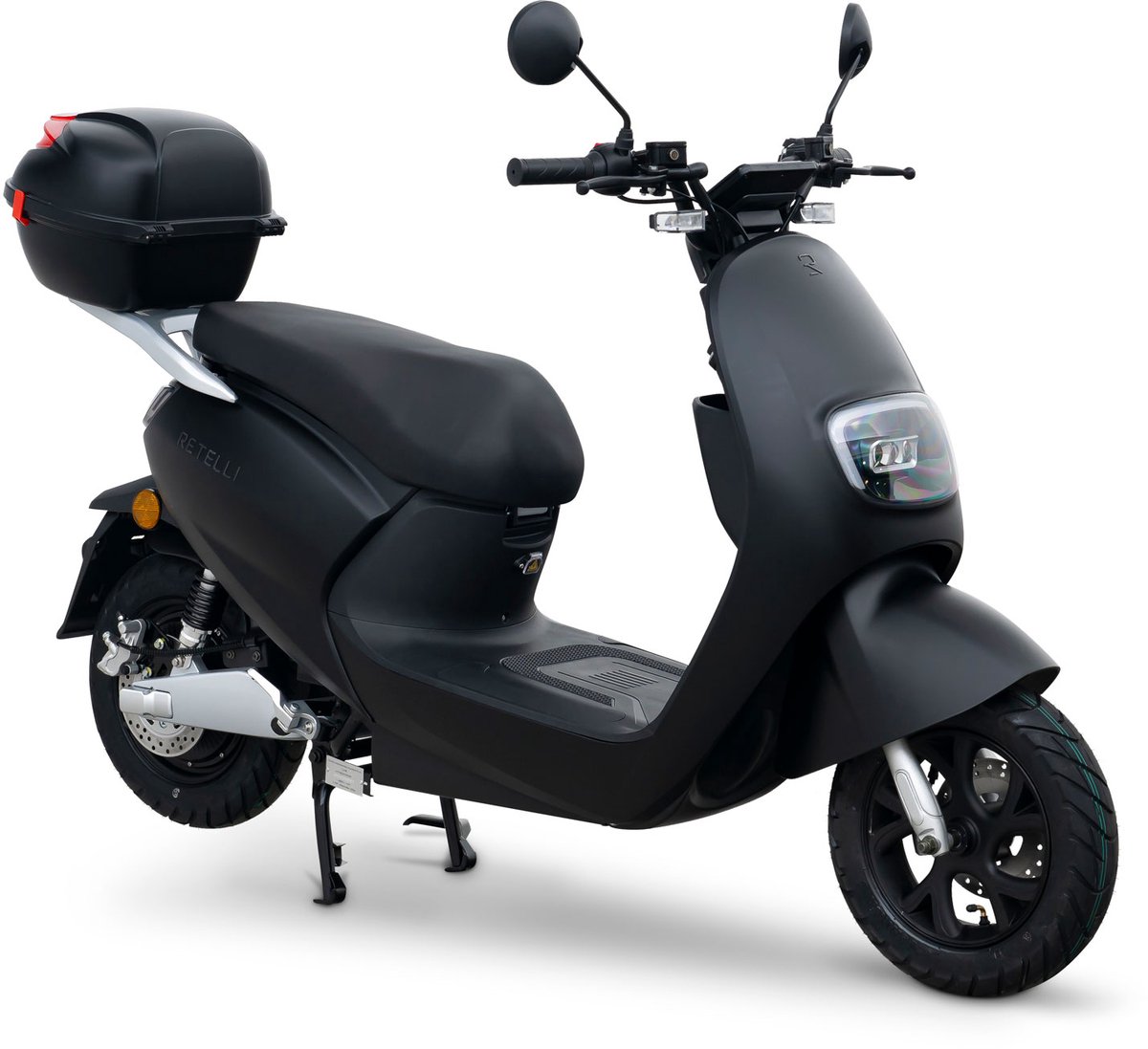 E-scooter - Retelli Benefico - 50 kilometer actieradius - zwart - Keuze uit: Brom/snor - incl. topkoffer - incl kenteken, tenaamstelling en rijklaar maken – foto 8