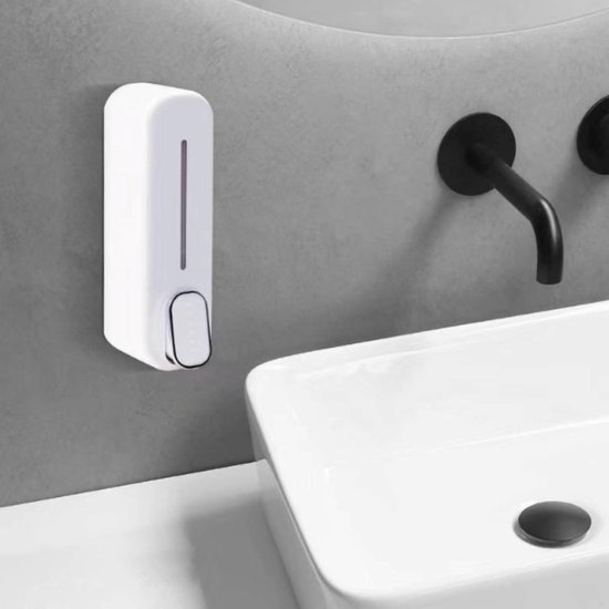 Hygiene365 Desinfectiedispenser SD2015-w, handbediende armhendeldispenser, voor 500-1000 ml voor euroflessen, eurodispenser en zeepdispenser
