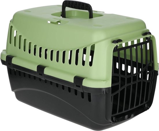 Kerbl Transportbox 45x30x30cm - Creme/Taupe Für Katzen & Kleintiere Bis 10kg