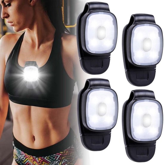 Yuragim LED-cliplamp – 2 Stuks – 7 Lichtmodi, USB-C Oplaadbaar, Waterdicht – 600 Lumen – Voor Hardlopen, Wandelen, Kamperen En Dagelijks Gebruik 4 miniatura
