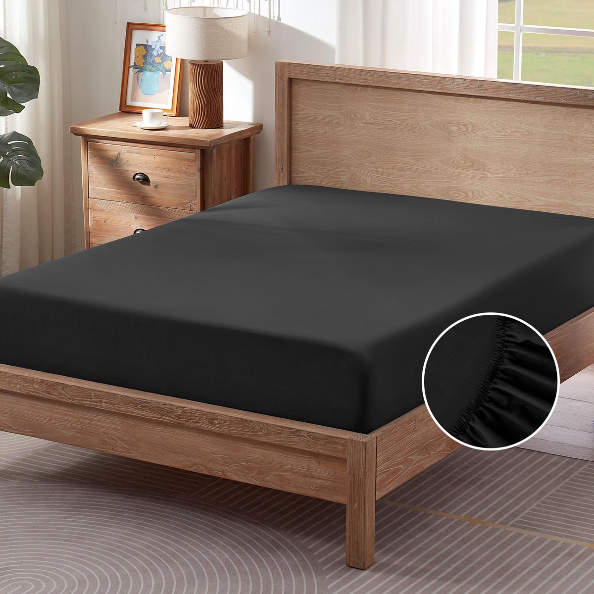 La'Moussawi ® Zacht en Ademend Hoeslaken met Elastiek voor Perfecte Pasvorm - 140 x 200 cm