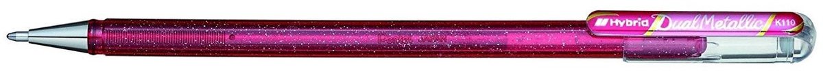 Pentel Hybrid Dual Metallic Afgetopte gelpen Fijn Metallic, Roze 1 stuk(s)